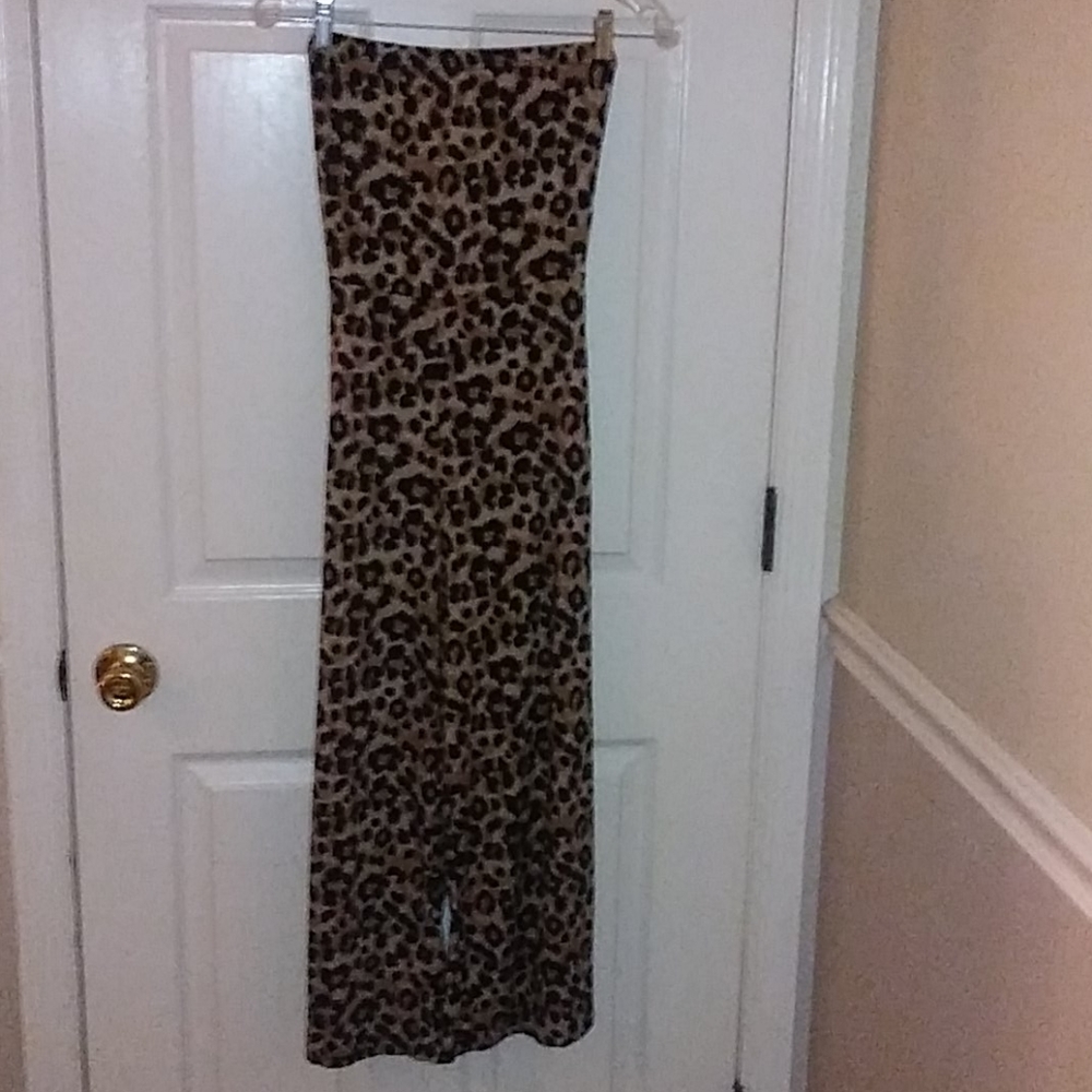 Womans animal print strapless jumper